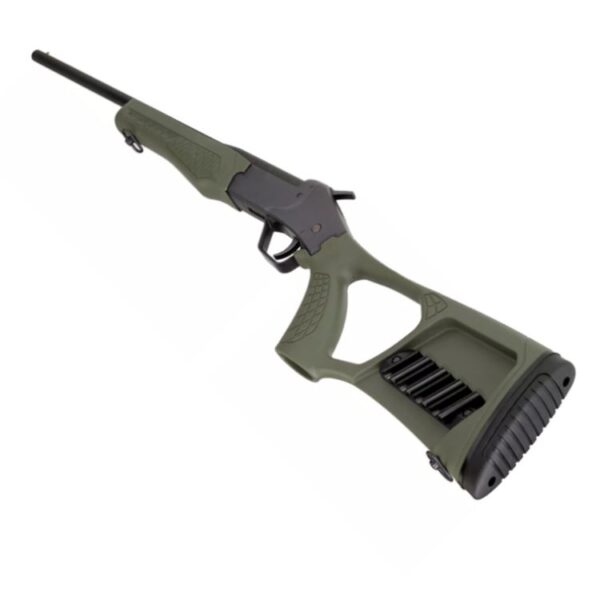 Rossi SSP20TKY Tuffy Turkey 20 Gauge 1rd 26 Alloy Steel Barrel & Receiver wMatte Black Finish, Synthetic OD Green